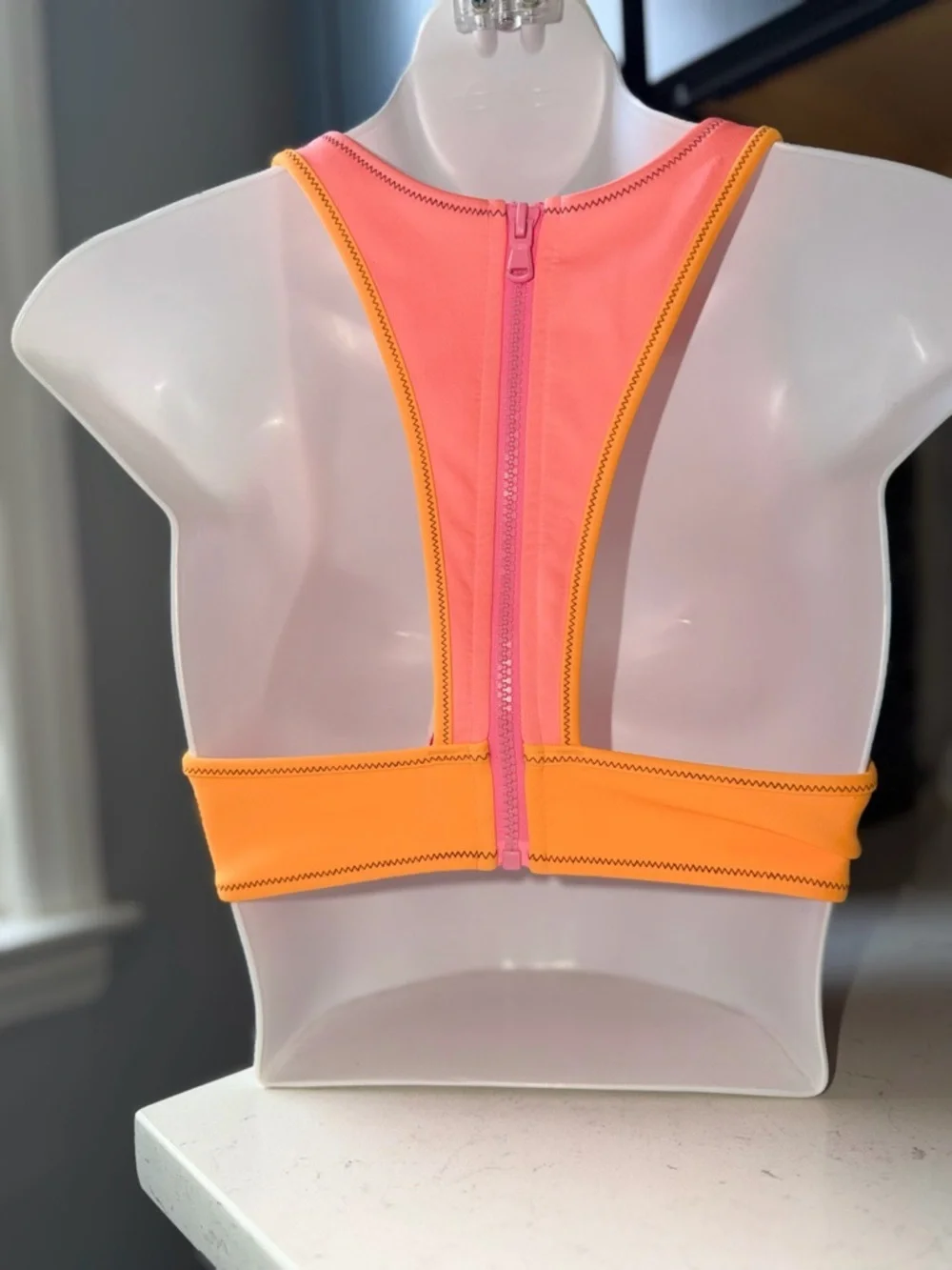 Victoria's Secret Coral & Orange Underwire Bikini Top - Picture 3 of 4